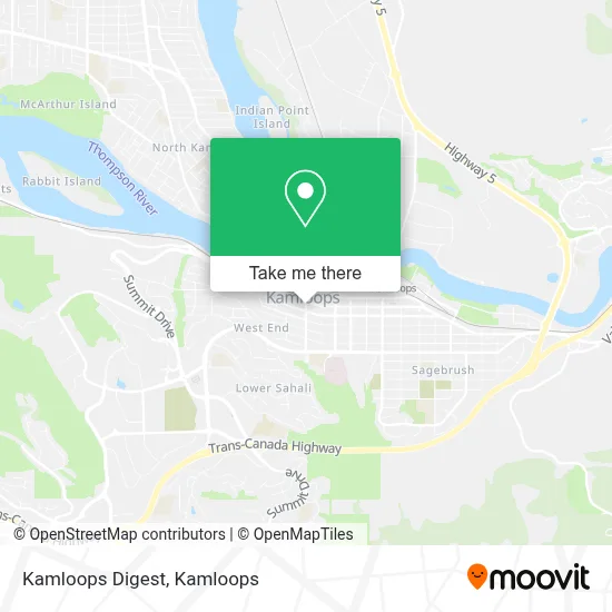 Kamloops Digest map
