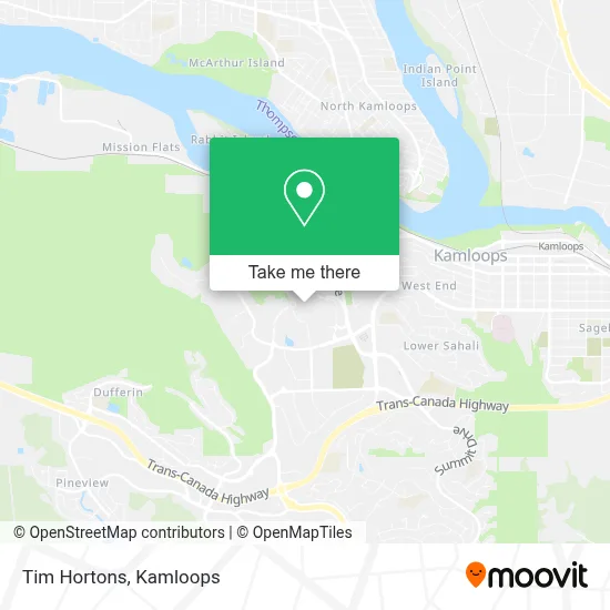 Tim Hortons map