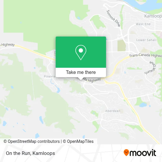 On the Run map