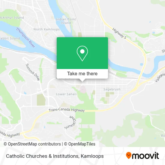Catholic Churches & Institutions map