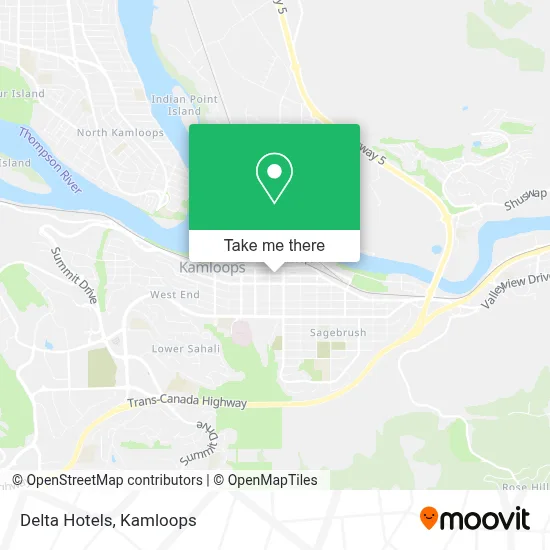 Delta Hotels map