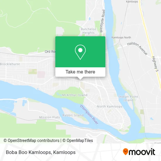 Boba Boo Kamloops map