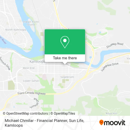 Michael Chmilar - Financial Planner, Sun Life map