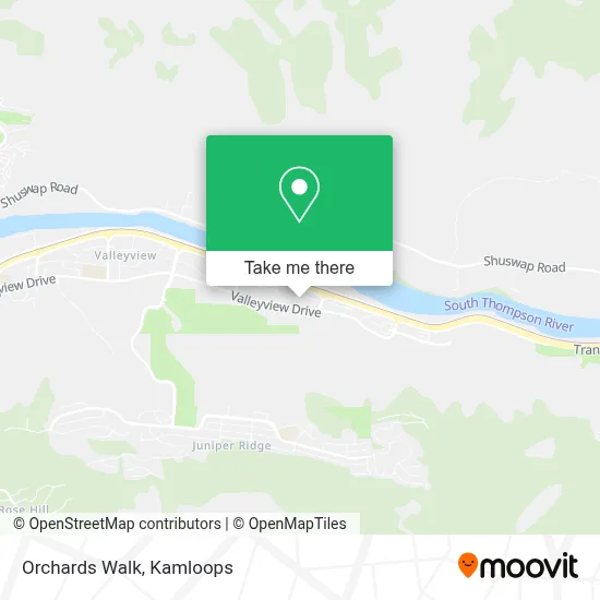 Orchards Walk map