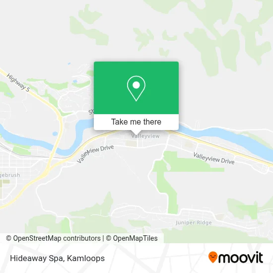 Hideaway Spa map
