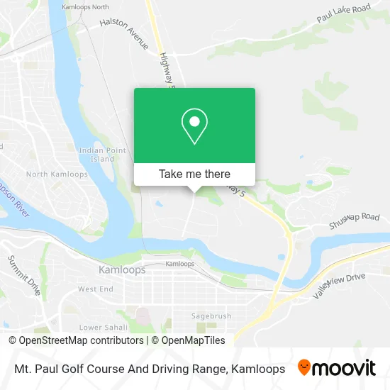 Mt. Paul Golf Course And Driving Range map