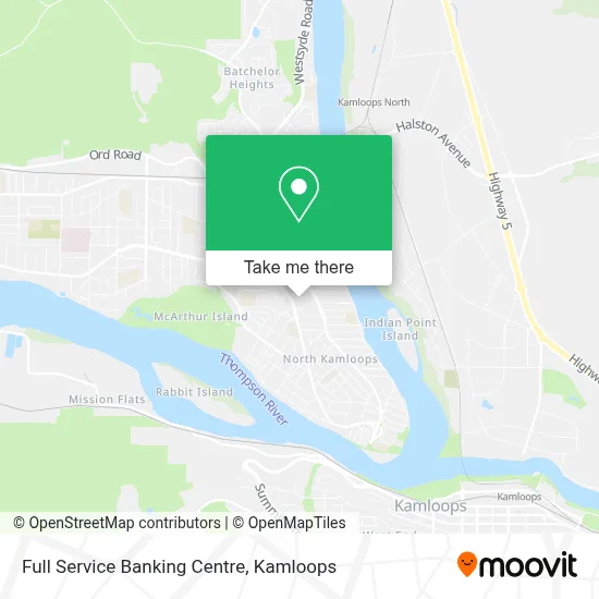 Full Service Banking Centre map