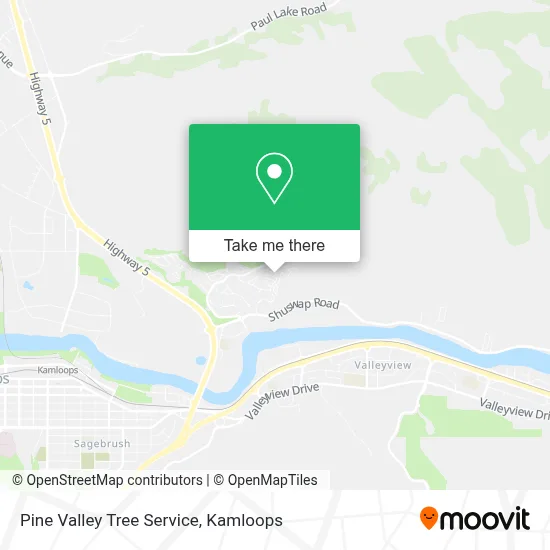 Pine Valley Tree Service map