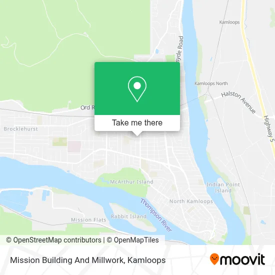 Mission Building And Millwork map