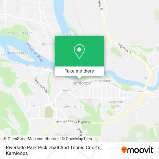 Riverside Park Pickleball And Tennis Courts map