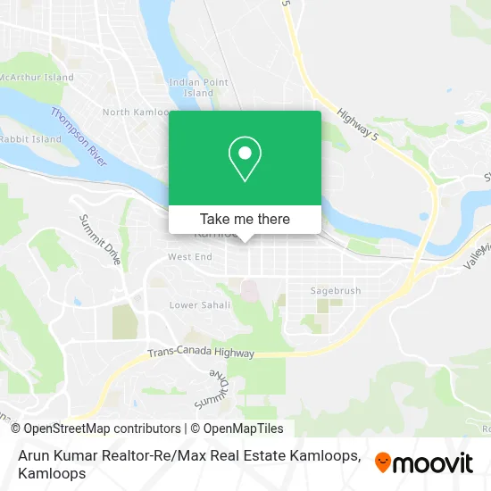 Arun Kumar Realtor-Re / Max Real Estate Kamloops map