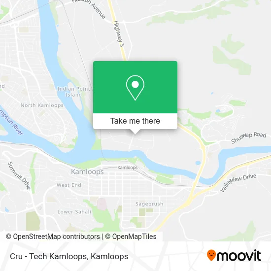 Cru - Tech Kamloops map