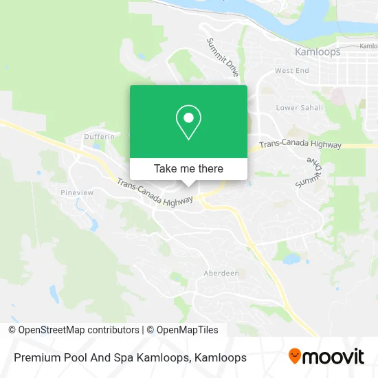 Premium Pool And Spa Kamloops map