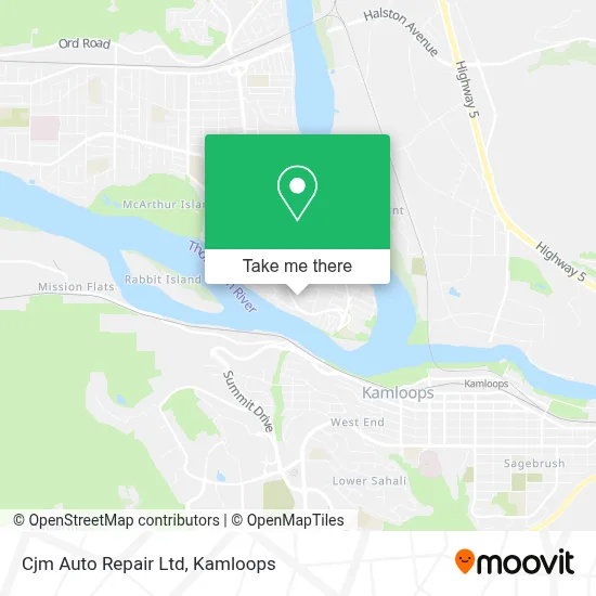 Cjm Auto Repair Ltd map