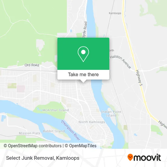 Select Junk Removal map