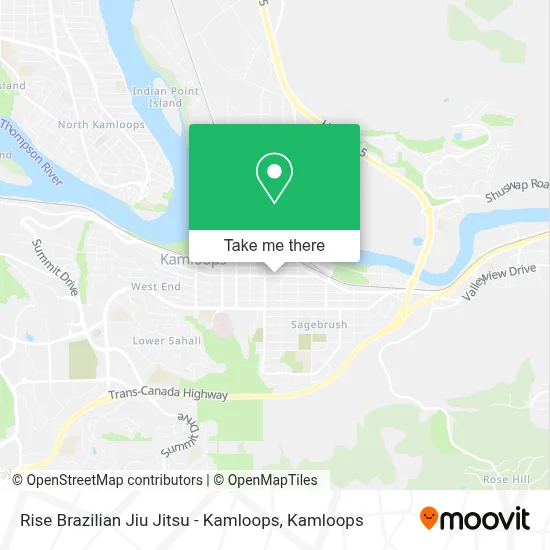 Rise Brazilian Jiu Jitsu - Kamloops map