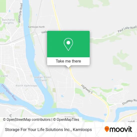 Storage For Your Life Solutions Inc. map