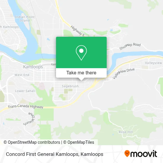 Concord First General Kamloops map