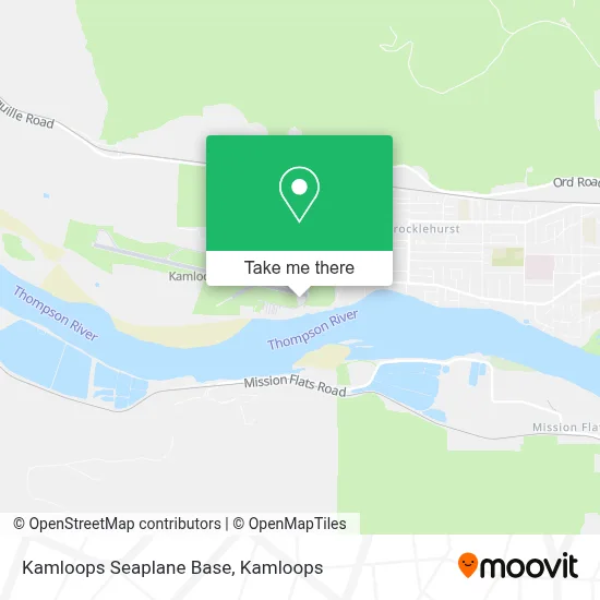Kamloops Seaplane Base map