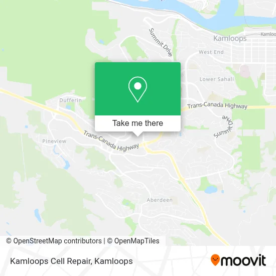 Kamloops Cell Repair map