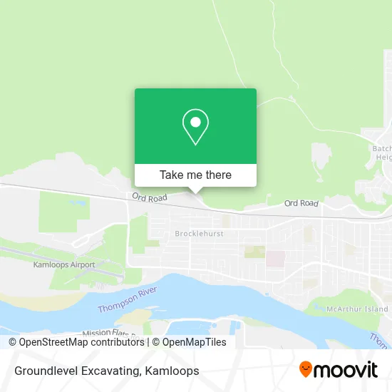 Groundlevel Excavating map
