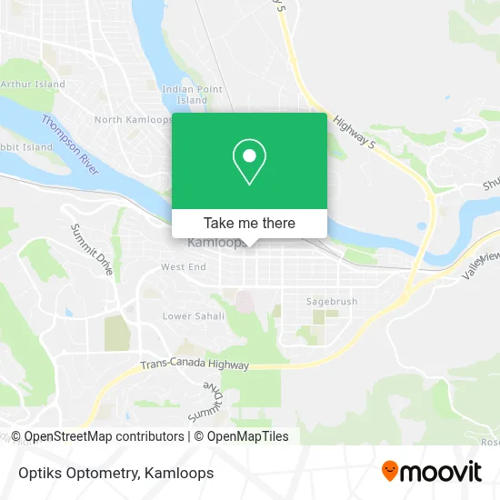 Optiks Optometry map