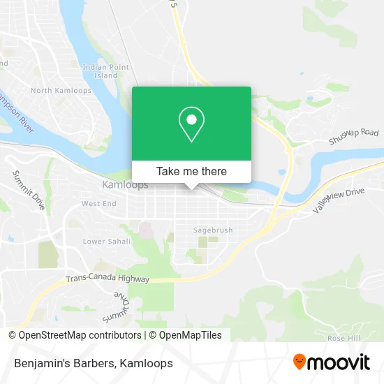 Benjamin's Barbers map