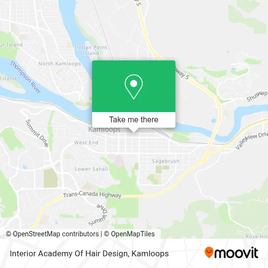 Interior Academy Of Hair Design map