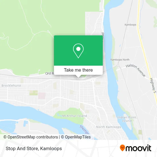 Stop And Store map