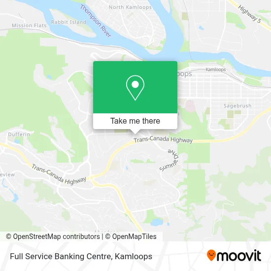 Full Service Banking Centre map