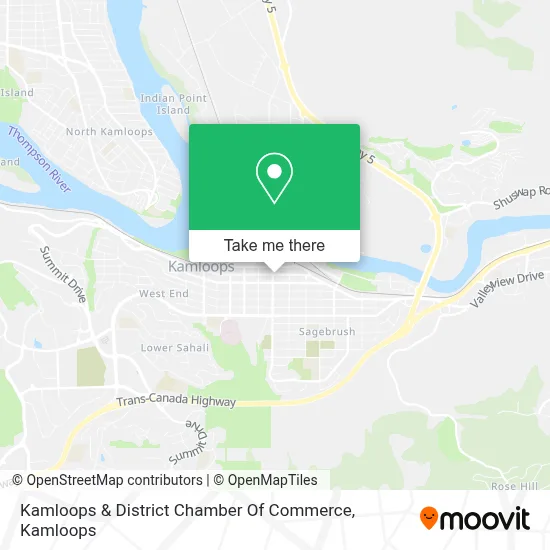 Kamloops & District Chamber Of Commerce map