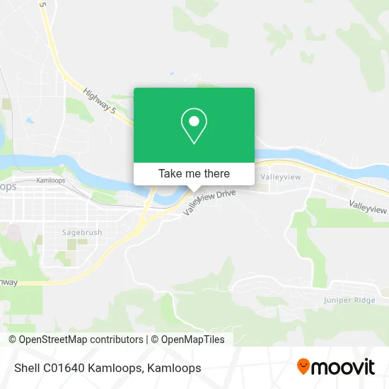 Shell C01640 Kamloops map