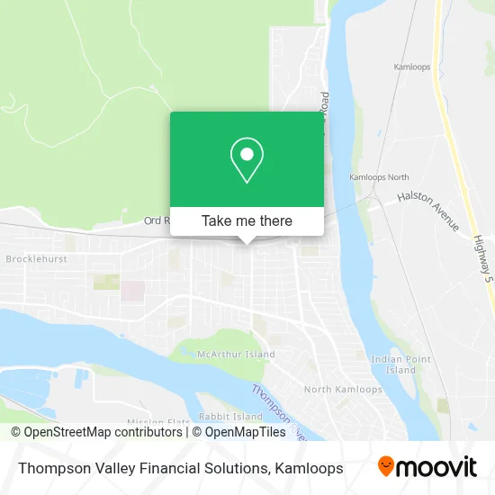 Thompson Valley Financial Solutions map