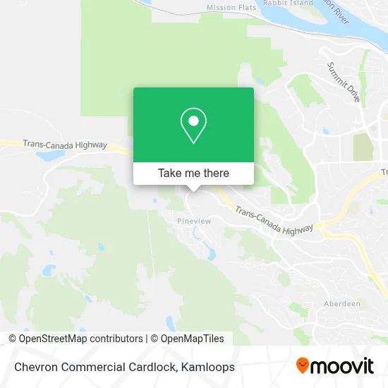 Chevron Commercial Cardlock map