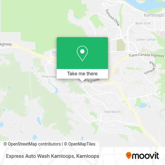 Express Auto Wash Kamloops map