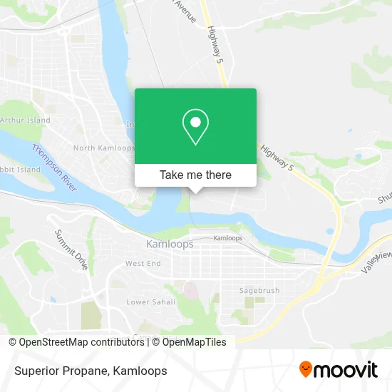 Superior Propane map