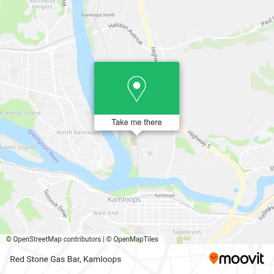 Red Stone Gas Bar map
