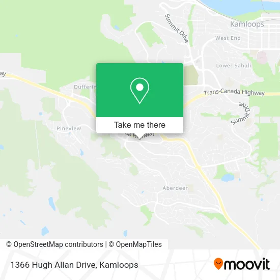 1366 Hugh Allan Drive map