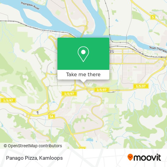 Panago Pizza map