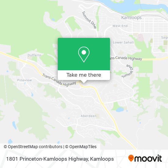 1801 Princeton-Kamloops Highway map