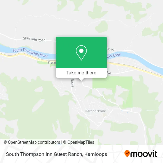 South Thompson Inn Guest Ranch map