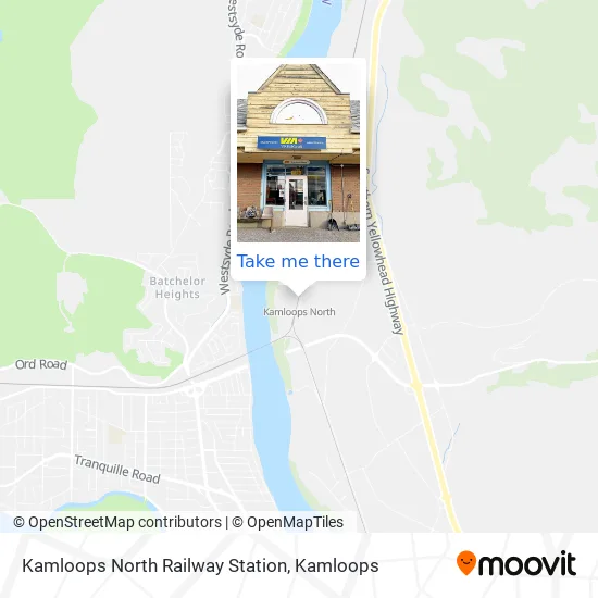 Kamloops North Railway Station map