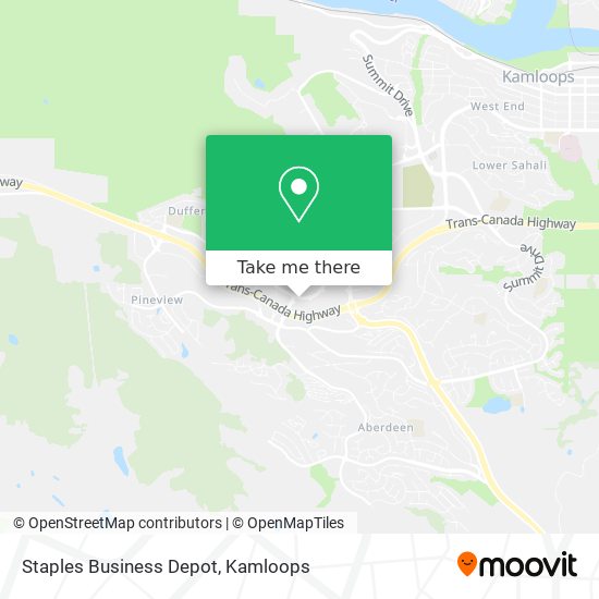 Staples Business Depot map