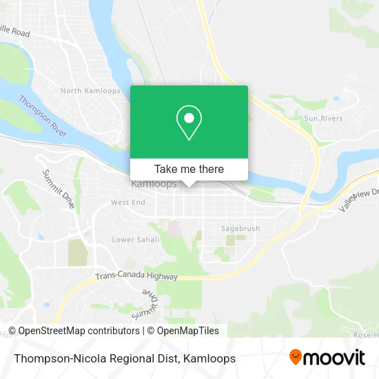 Thompson-Nicola Regional Dist map