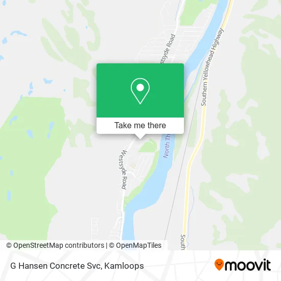 G Hansen Concrete Svc map