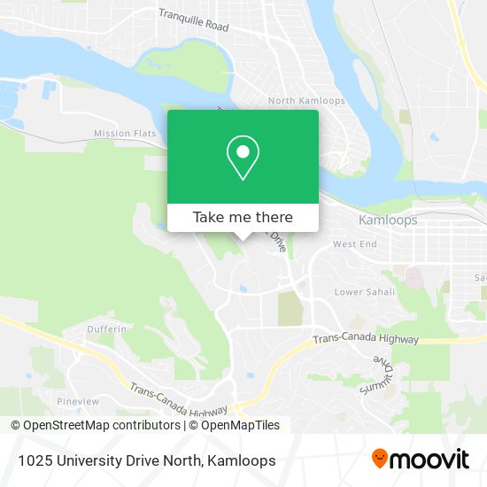 1025 University Drive North map