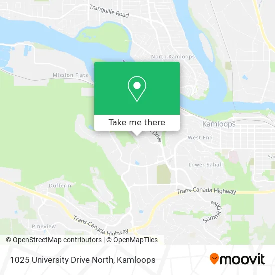 1025 University Drive North map