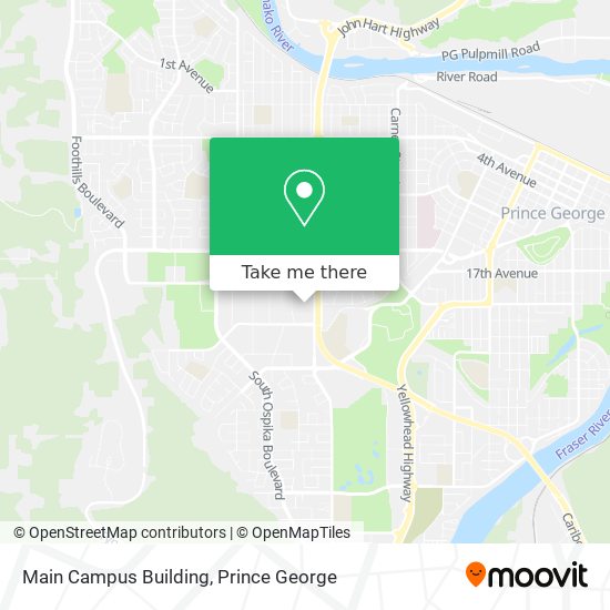 The Bus Route Near Me How To Get To Main Campus Building In Prince George By Bus?