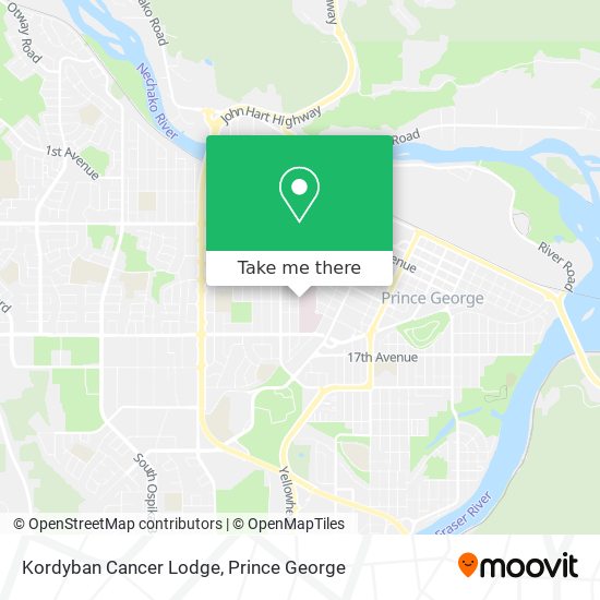 Kordyban Cancer Lodge map