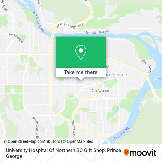 University Hospital Of Northern BC Gift Shop plan